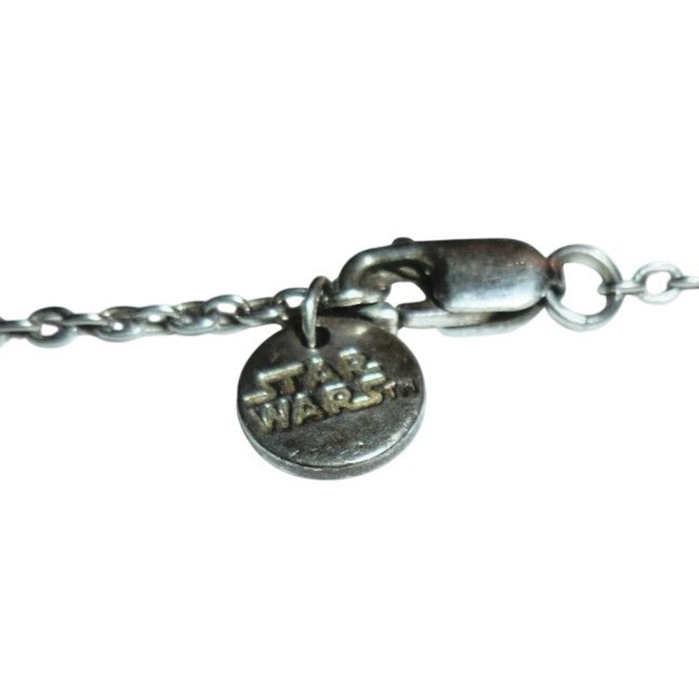 Star Wars Silver Tone Logo Tag‎ Cable Chain Necklace Unisex Jewelry Accessory